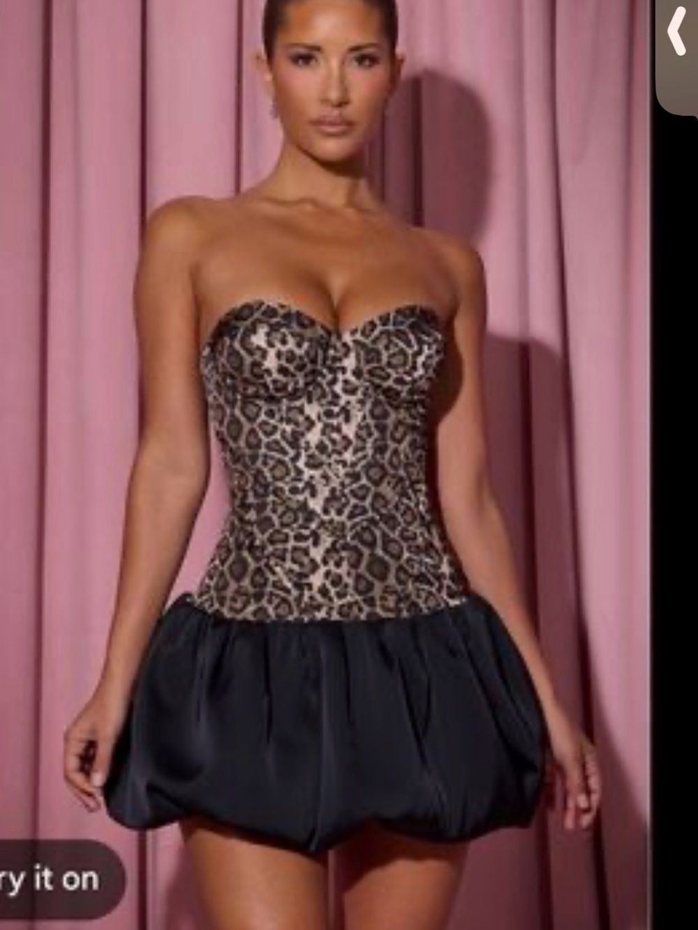 Oh Polly Strapless Bubble Skirt dress size 6
